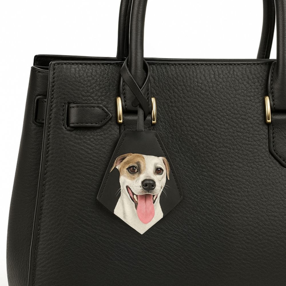 Handbag Charms Pet Leather Bag Tag Custom Bag Charm Unique Gift Fashion