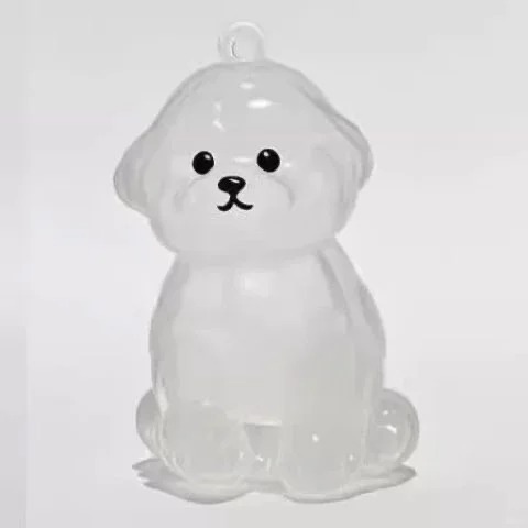 Dog Hair Collector Keychain Bag Charm Memorial Storage Box Sentimental Gift for Dog Lovers Perfect for Storing Pet Hair