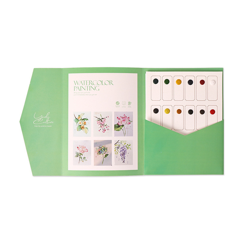 6 Sheets Watercolor Workbook with Free Paint Set Say Goodbye to Anxiety Awaken Your Artistic Talent