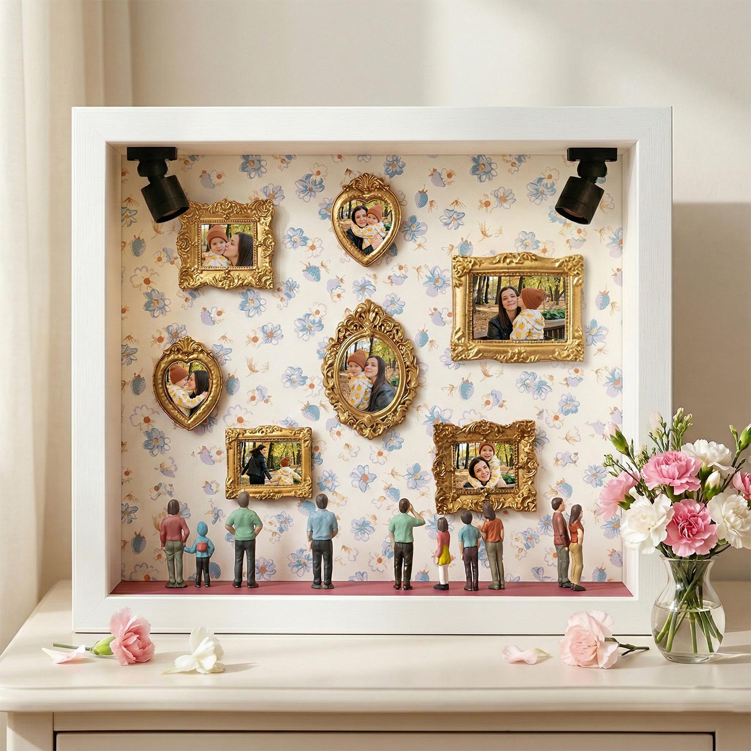 Museum of Us Frame Personalized Miniature Museum Gifts Mother's Day Gift for Mom