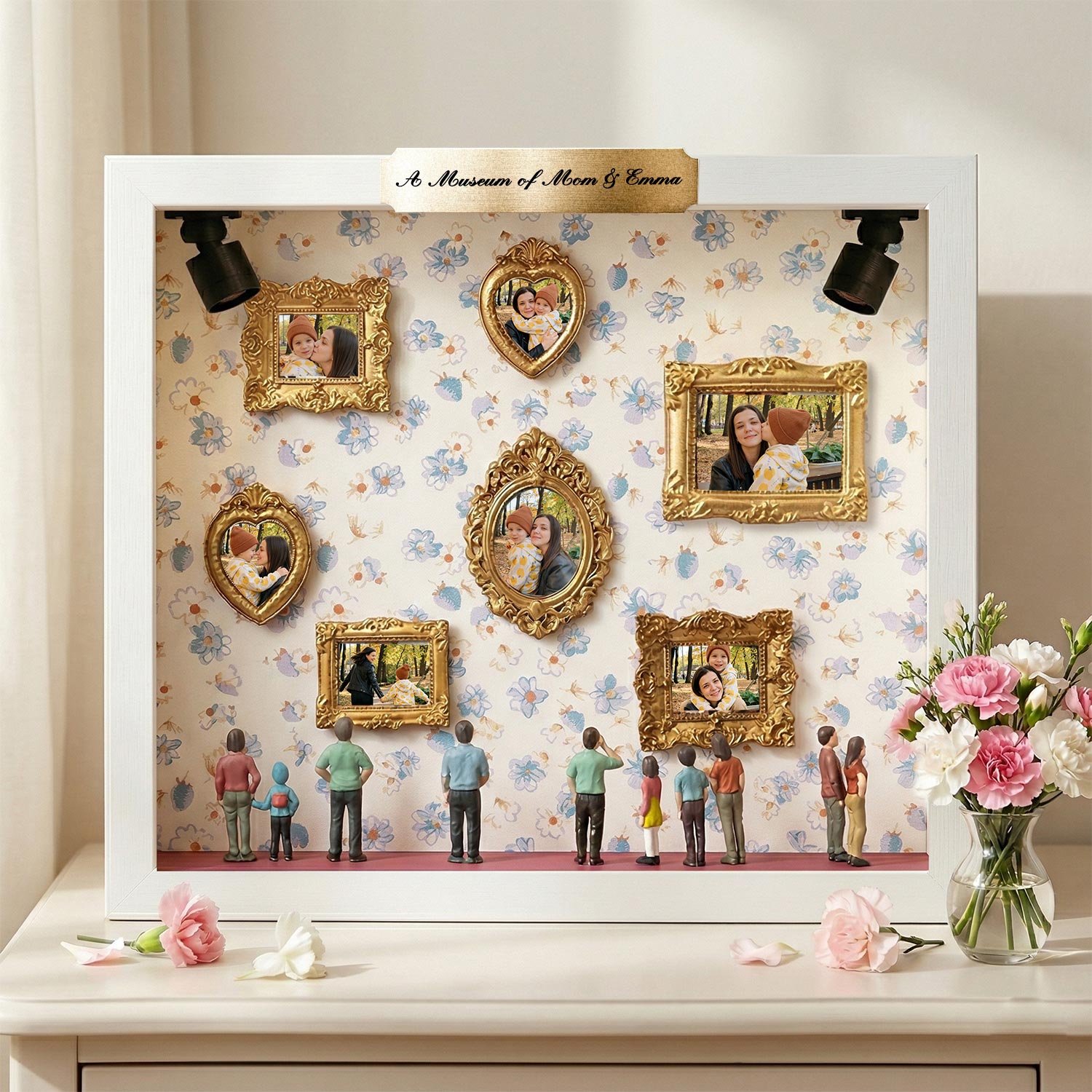 Museum of Us Frame Personalized Miniature Museum Gifts Mother's Day Gift for Mom