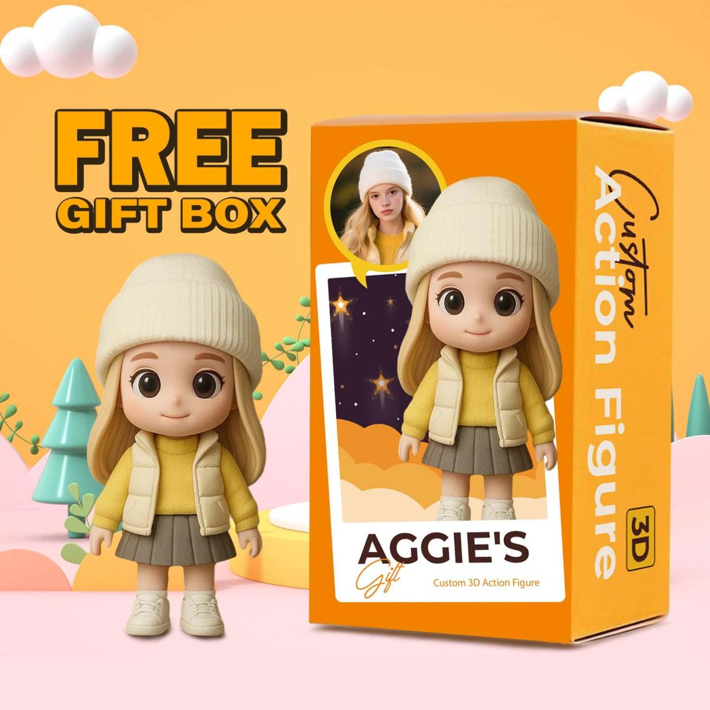Custom 3D Action Figure From Your Photo Personalized Toy Figure Custom Action Figure Gifts For Him/Her
