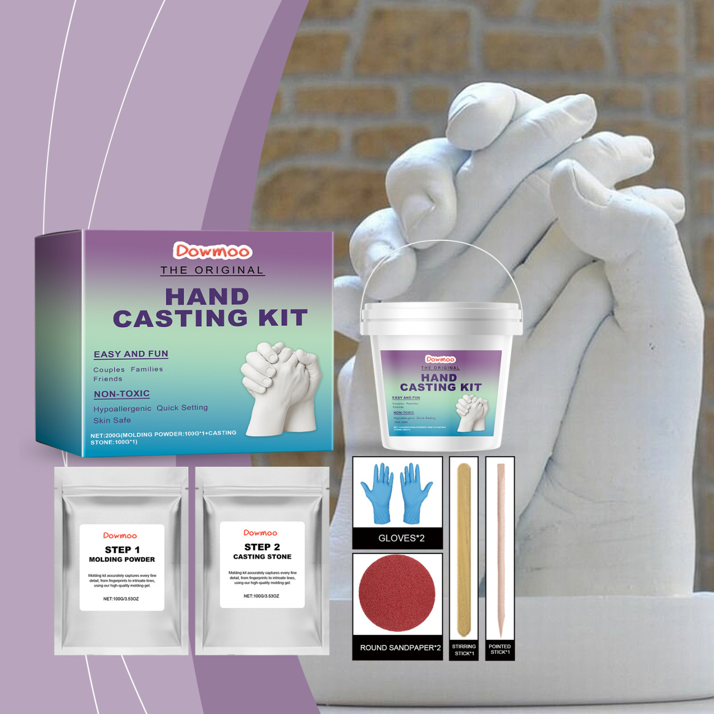 Original Casting Kit-Perfect Gift and Activity for Couples, Families, & Friends