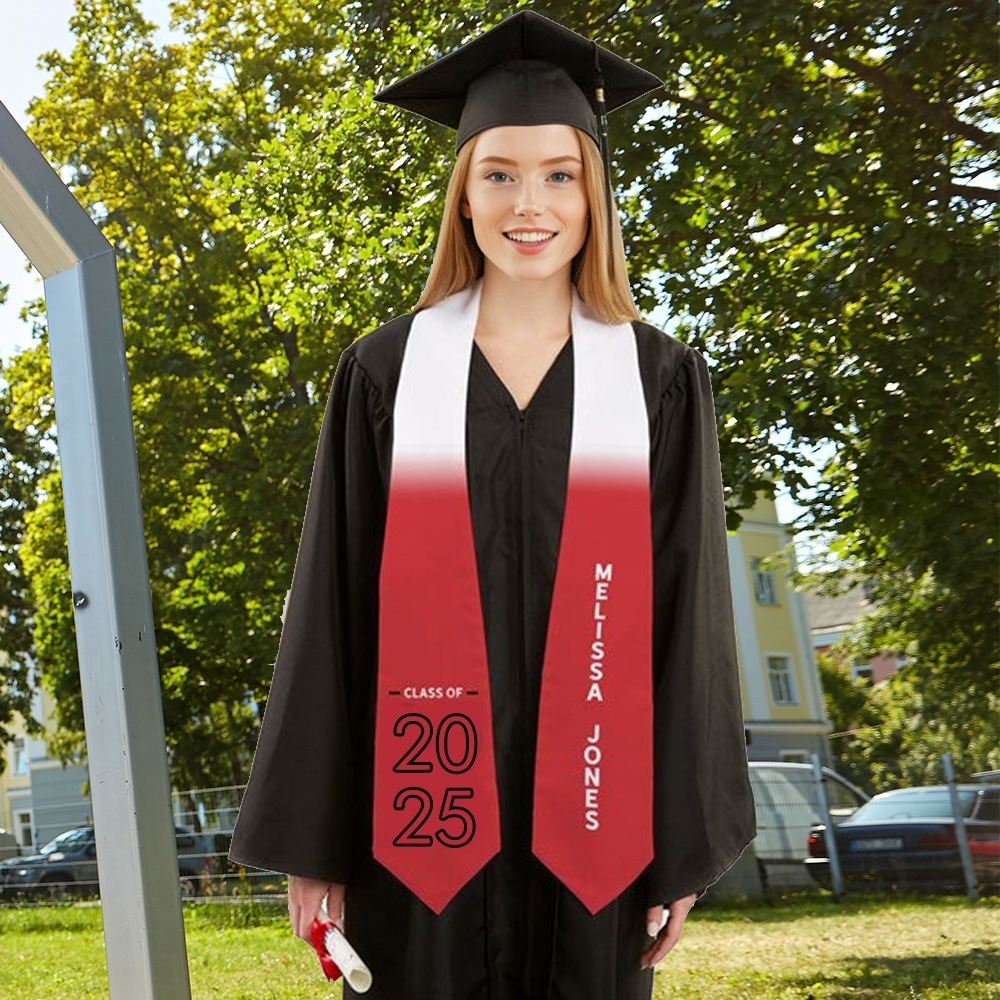 Graduating Class Of Personalized Graduation Stole Graduation Gifts For Him/Her