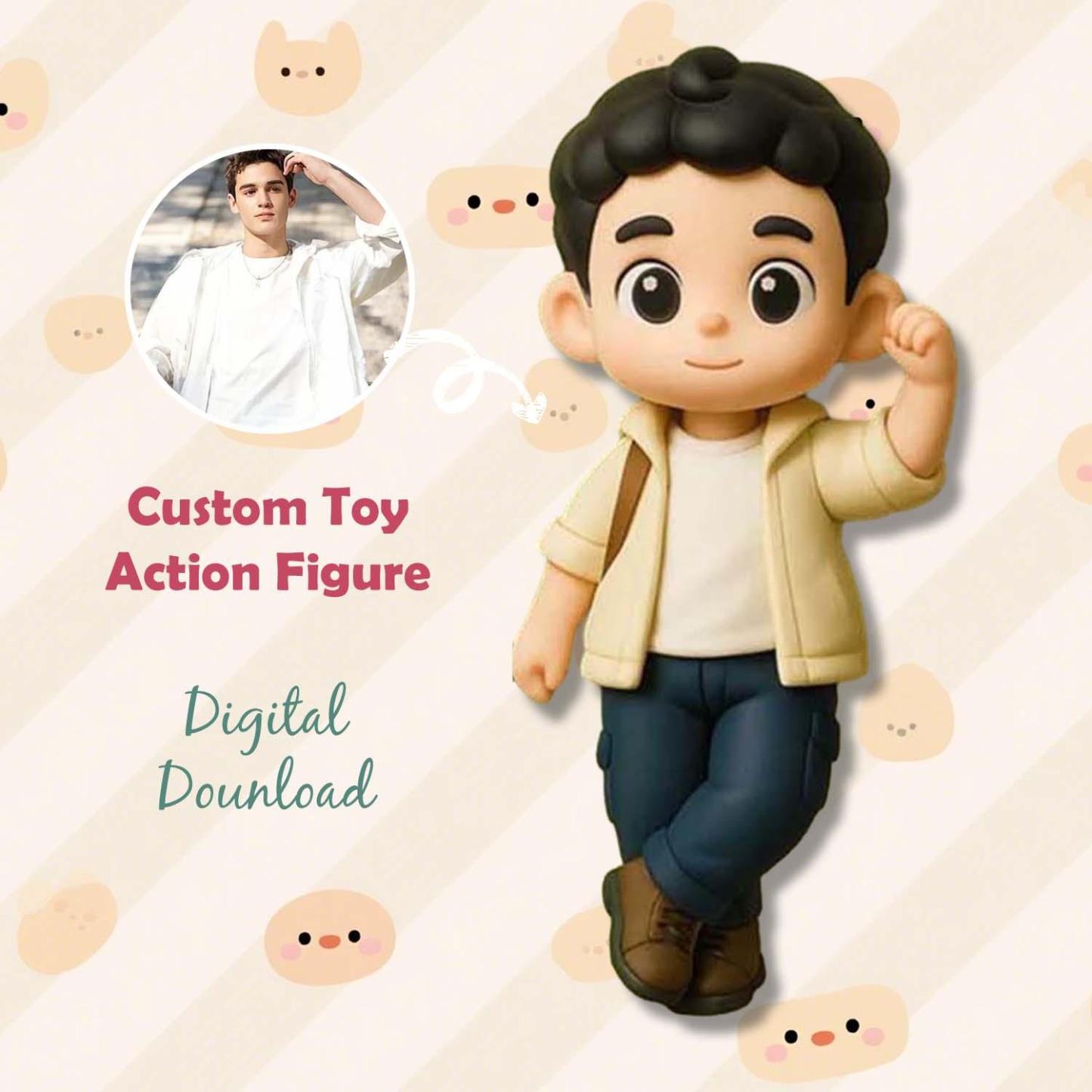 Custom 3D Action Figure From Your Photo Personalized Toy Figure Custom Action Figure Gifts For Him/Her
