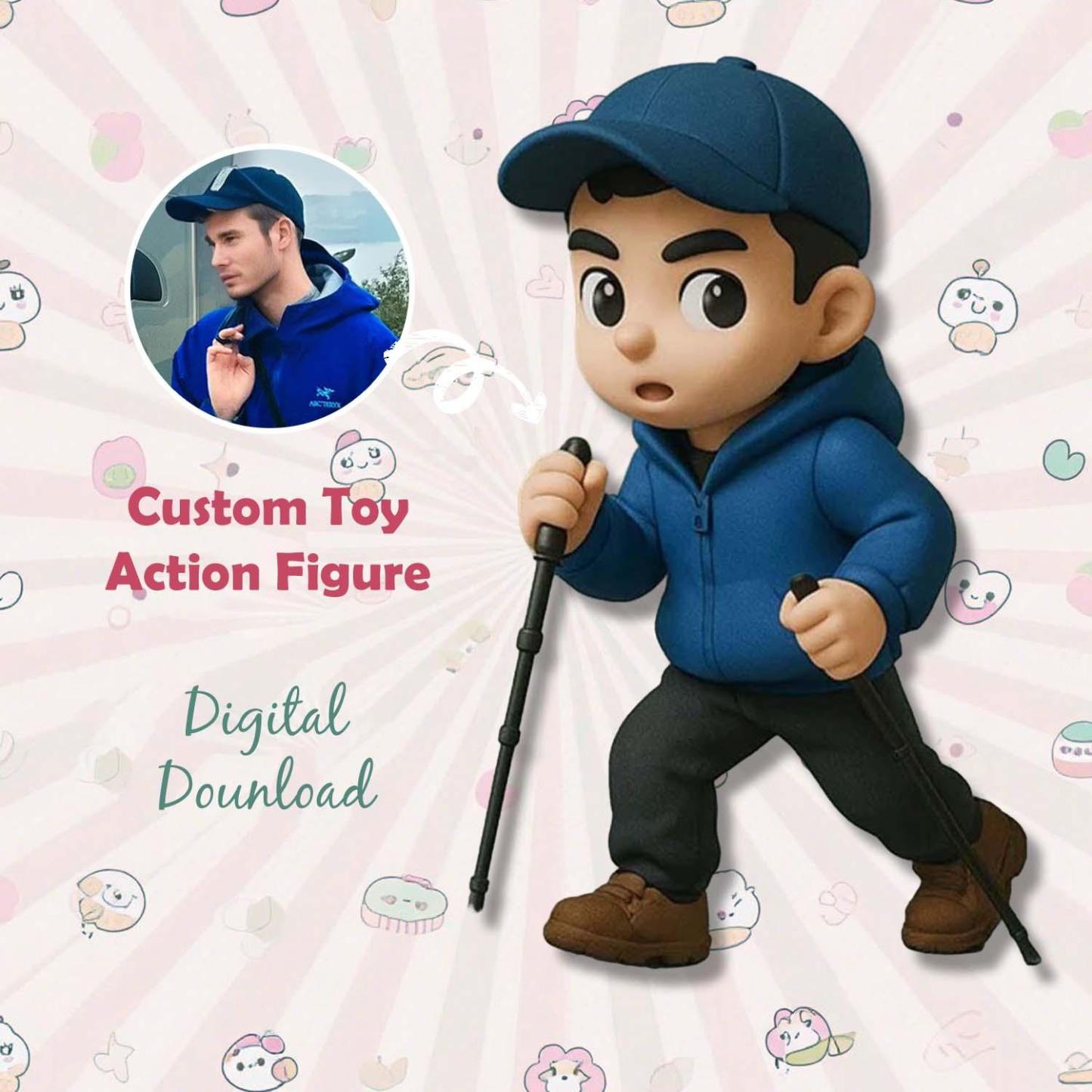 Custom Toy Figure 3D Mini Figures Personalization Photo Blind Box Gifts For Grandma