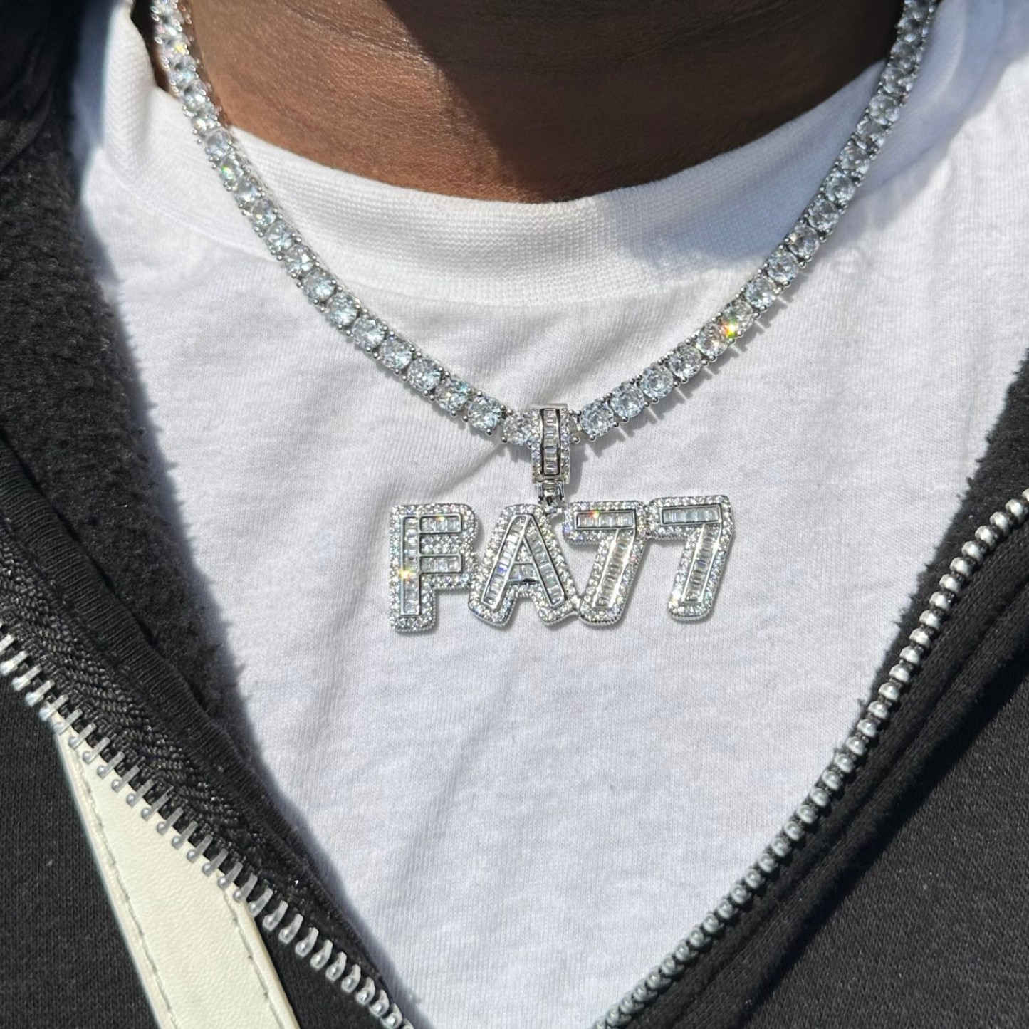 Custom Name Necklace Custom Pendant Thick Style