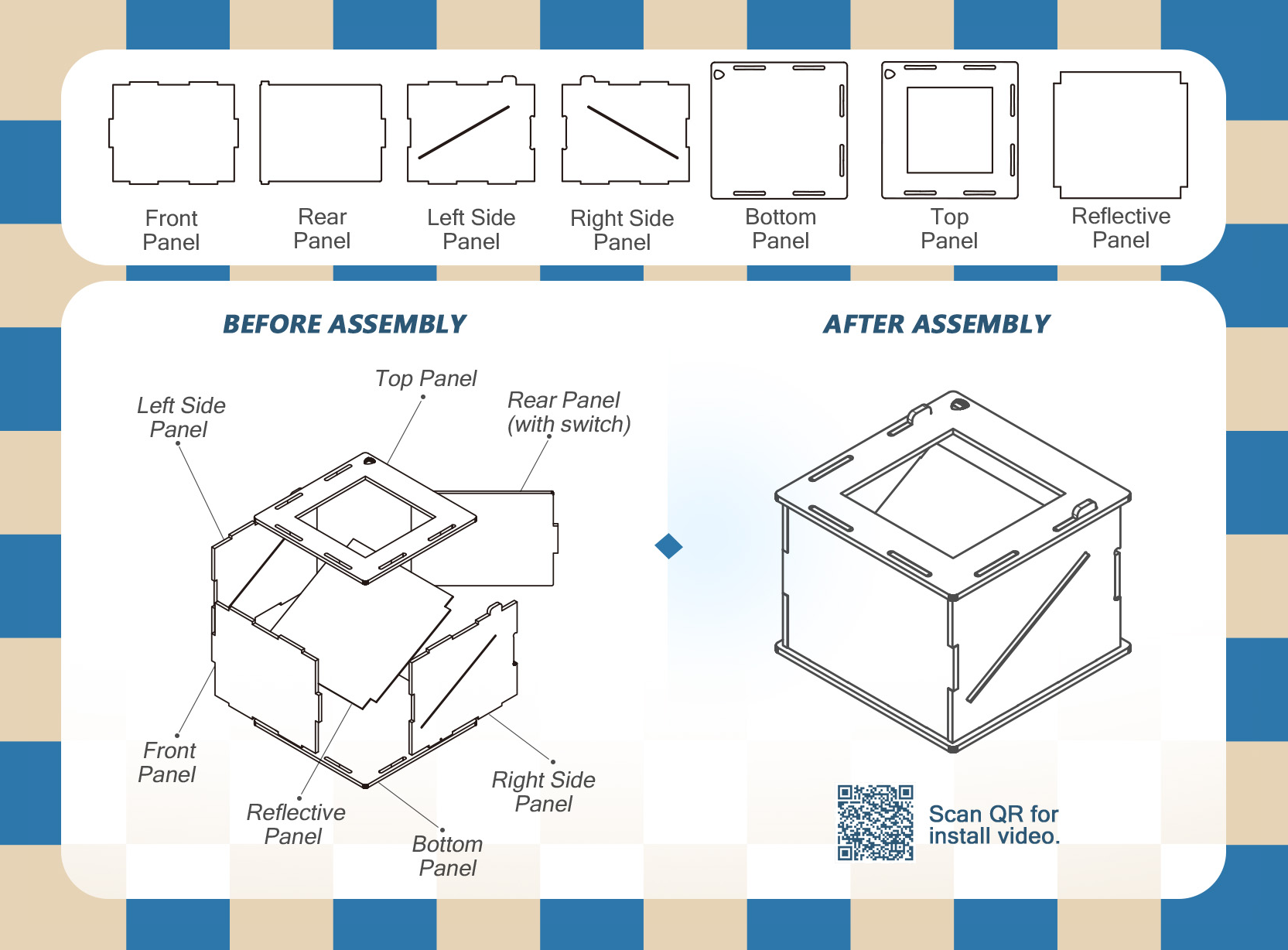 Pet Holographic Boxes For Cats | High-Transmittance Holographic Material Image DIY Pet Holographic House