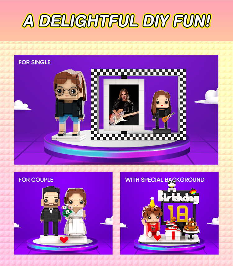 Graduation Gift Custom Brick Figures Full Body Customizable 1 Person Gift For Him Personalized Dad Gifts Graduation Gift Ideas For Guys detail image 5