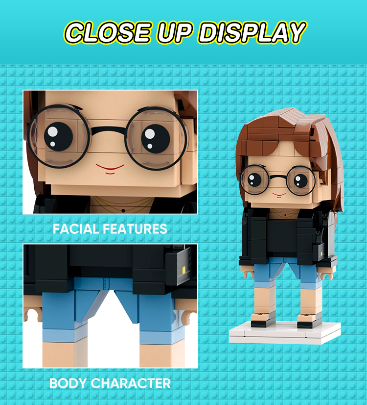 Graduation Gift Custom Brick Figures Full Body Customizable 1 Person Gift For Him Personalized Dad Gifts Graduation Gift Ideas For Guys detail image 7