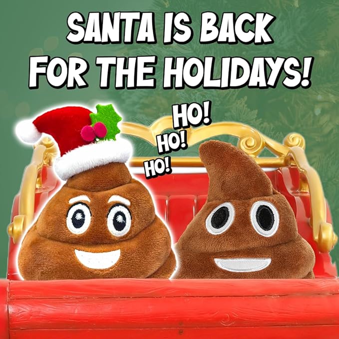 Funny Plush Poop Toy with Fart Sounds - Hilarious Gag Gifts for Kids & Teens - Great Funny Christmas Gifts, Stocking Stuffers or Secret Santa - Durable Toy for Laughter and Fun, 4 x 4.5