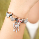 Custom Engraved Heart Photo Charm Projection Charm Bracelet Jewelry Gift For Couples Christmas Gifts