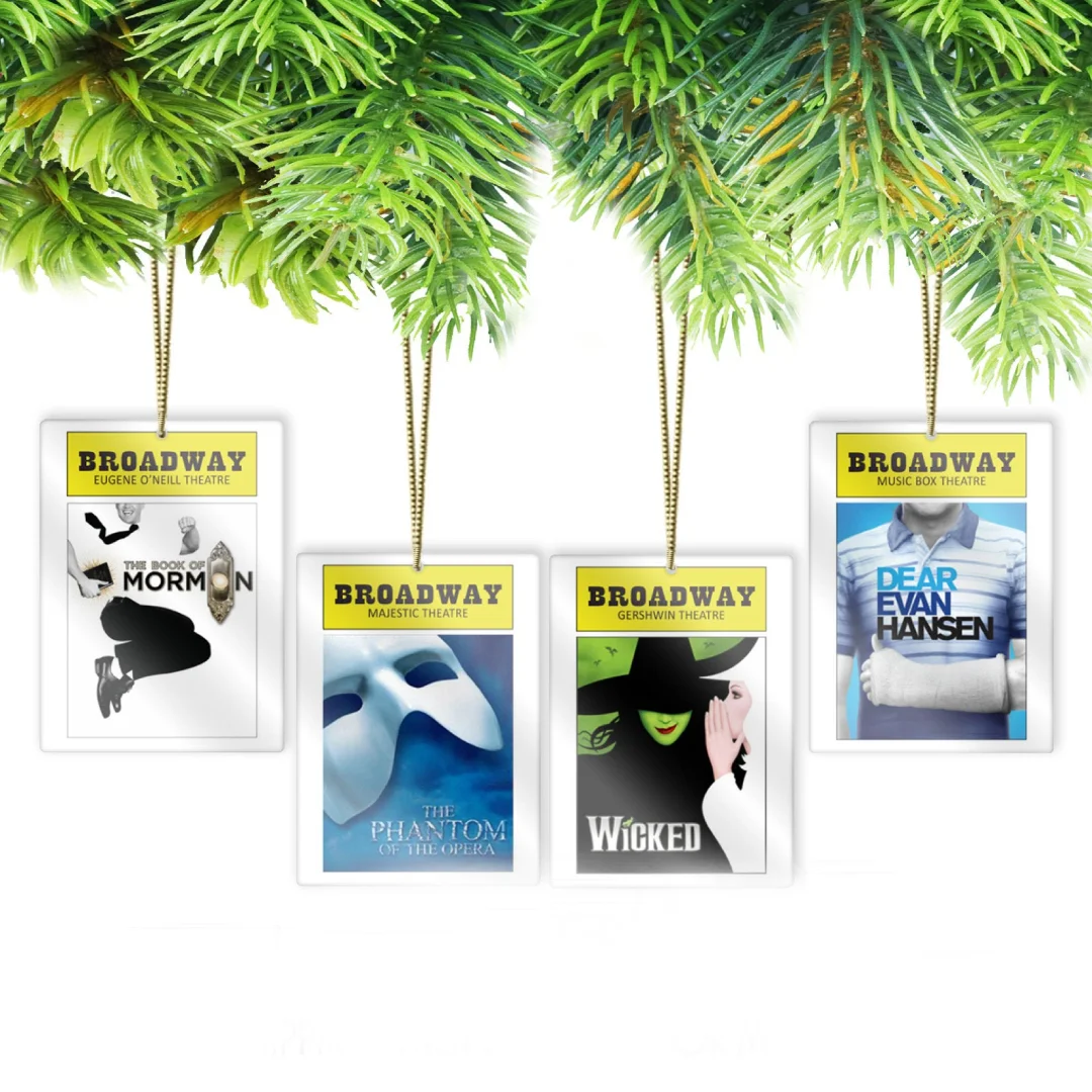 Theater-inspired Program Ornaments Broadway Show Ornaments