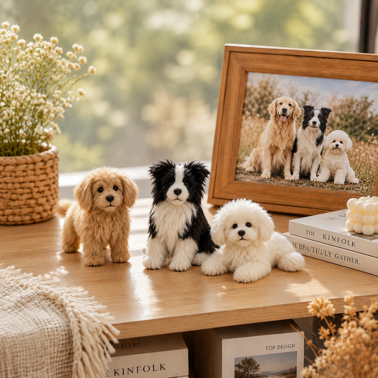 Custom Long-Pile Plush Pet Charm-Personalized Plush Pet Accessory Handmade from Your Photo detail