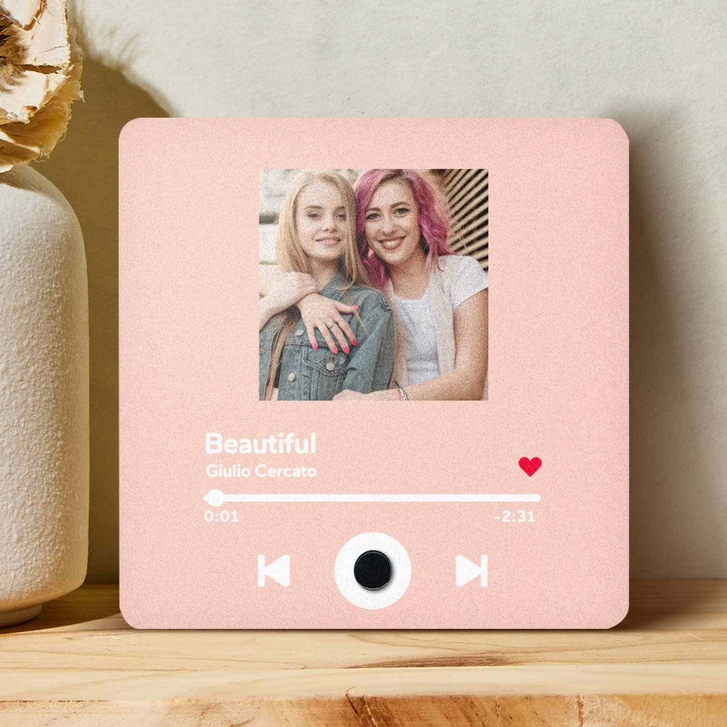 Personalized Photo Album Fridge Magnet Music Wall Photo Sticker Music Movement That Can Be Played Without Cell Phone