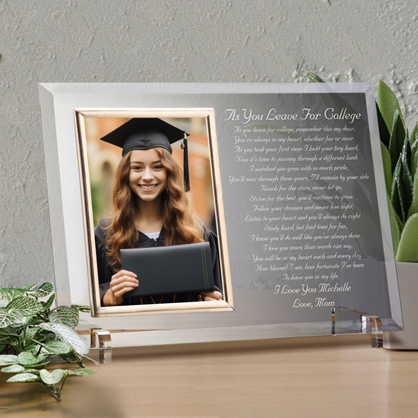 Graduation Poem Personalized Reflections Frame
