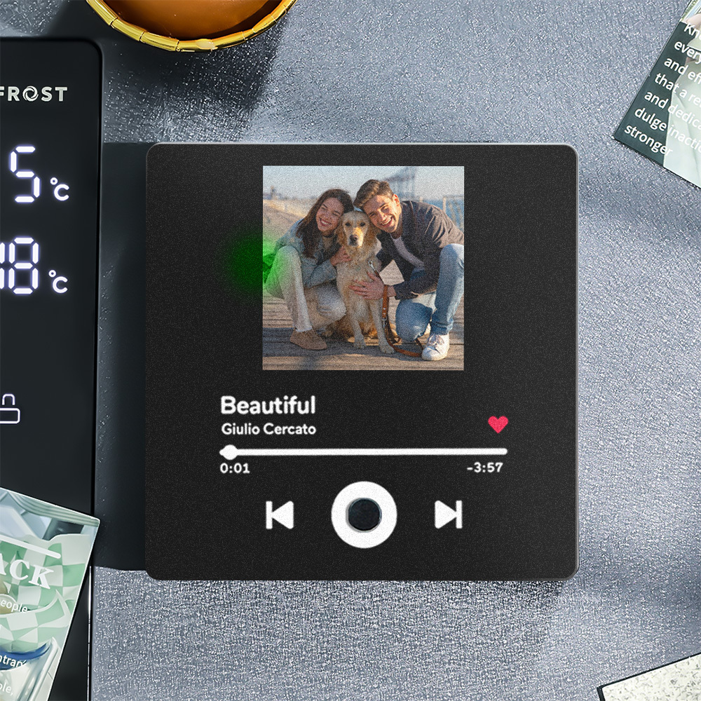 Personalized Photo Album Fridge Magnet Music Wall Photo Sticker Music Movement That Can Be Played Without Cell Phone