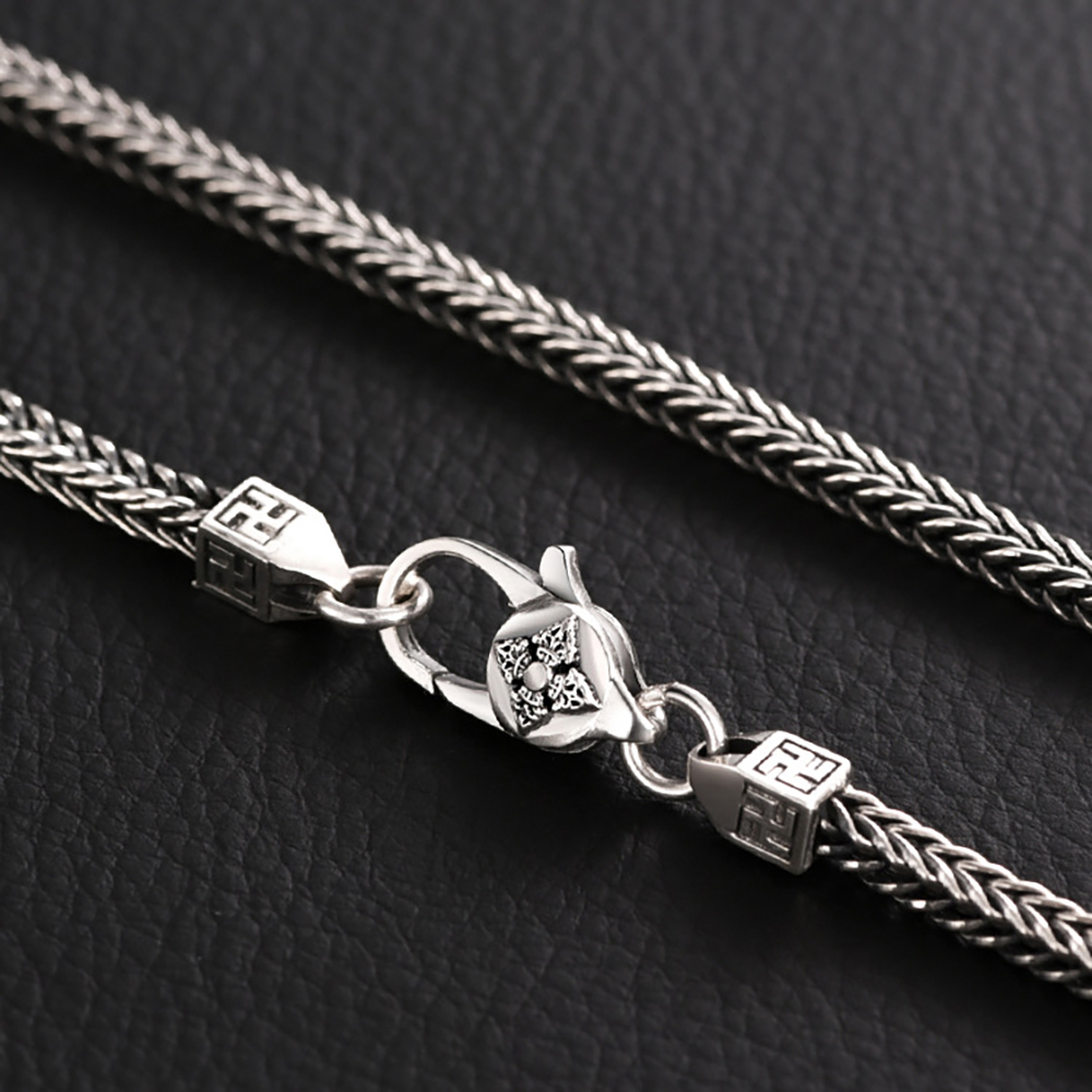 Men's Necklace Woven Chain Punk Stacking Chain Gift For Boyfriend - soufeelus