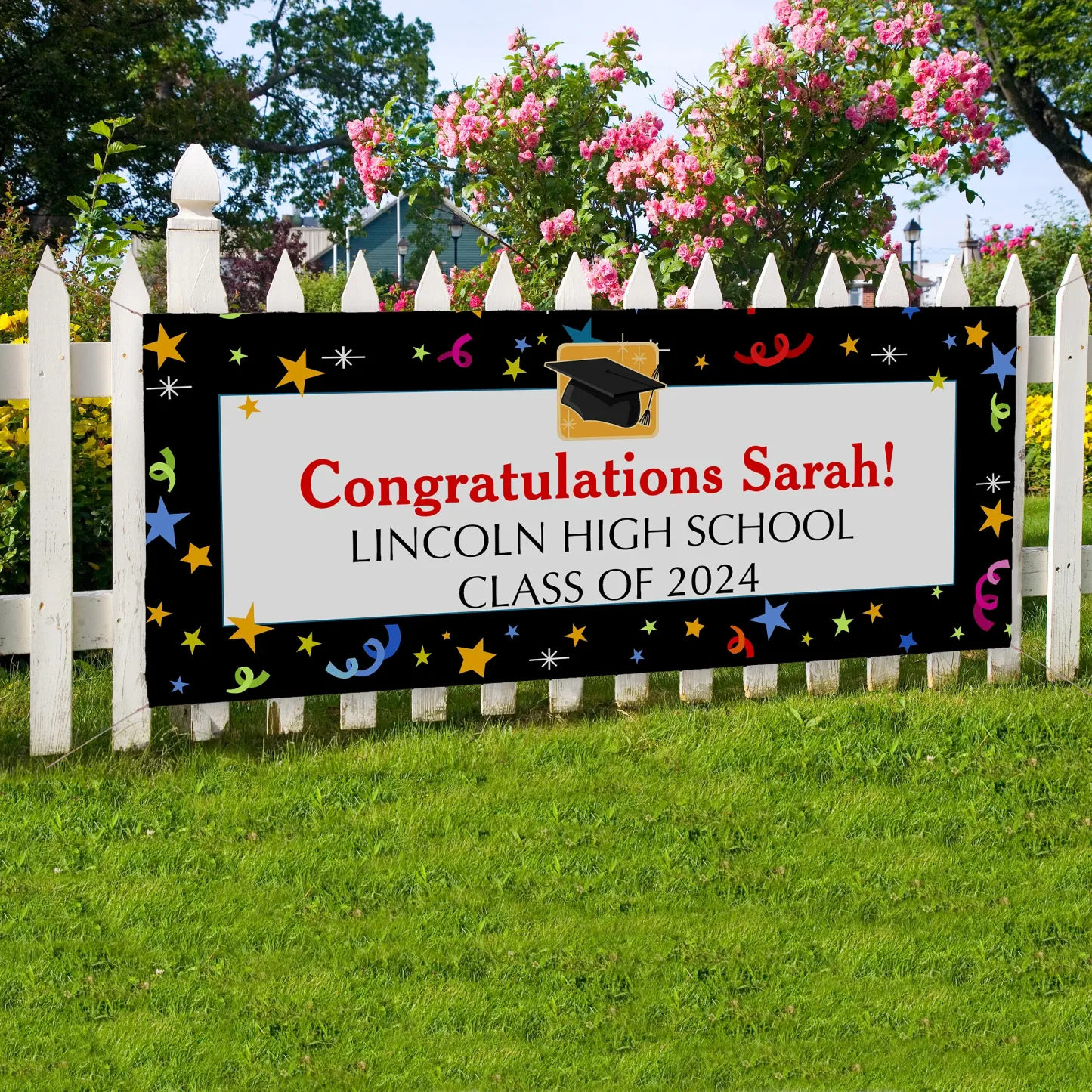 Celebrate Personalized Graduation Banner