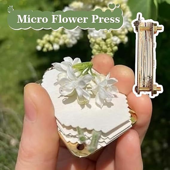 Micro Flower Press Miniature Flower Press Set Mini Flower Press for Adults Plants Arts and Crafts Metal Flower Press DIY Tools for