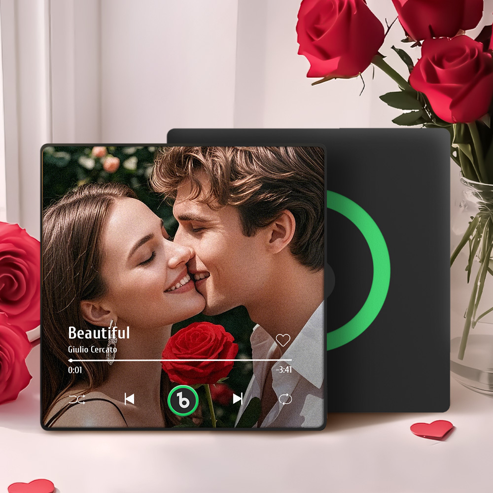 Custom Music Fridge Magnet New 4.0 Upgrade Colorful Frame Album Fridge Magnet Music Wall Photo Sticker Music Movement That Can Be Played Valentine's Day Gift