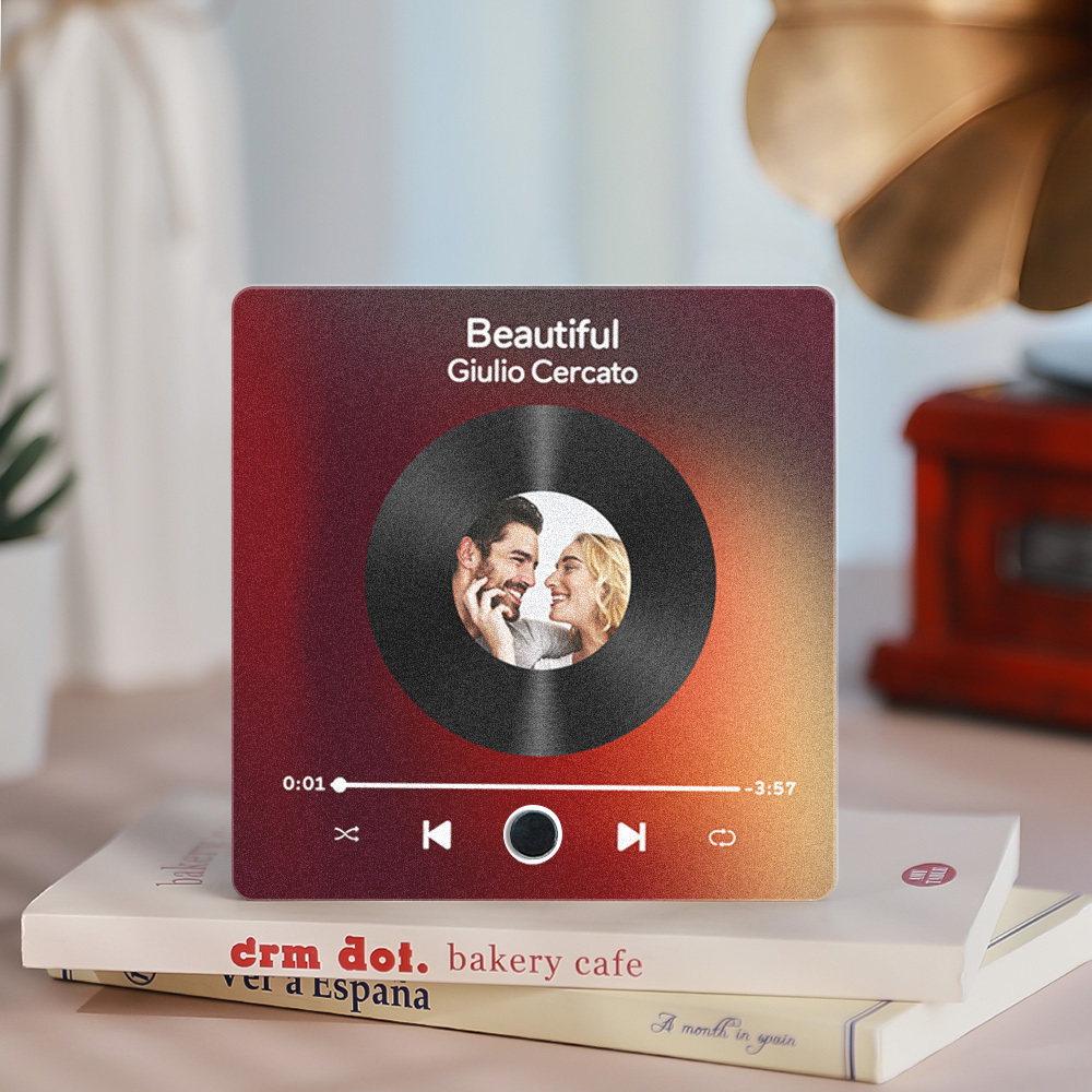 Personalized Photo Album Fridge Magnet Music Wall Photo Sticker Music Movement That Can Be Played Without Cell Phone