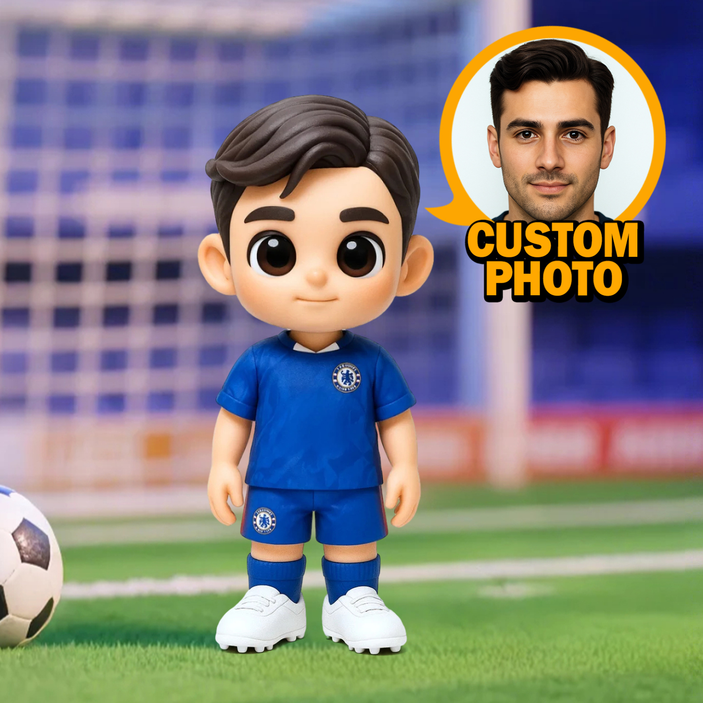 Personalized Ligue 1 Player Statue – 3D Printed Soccer Fan Gift