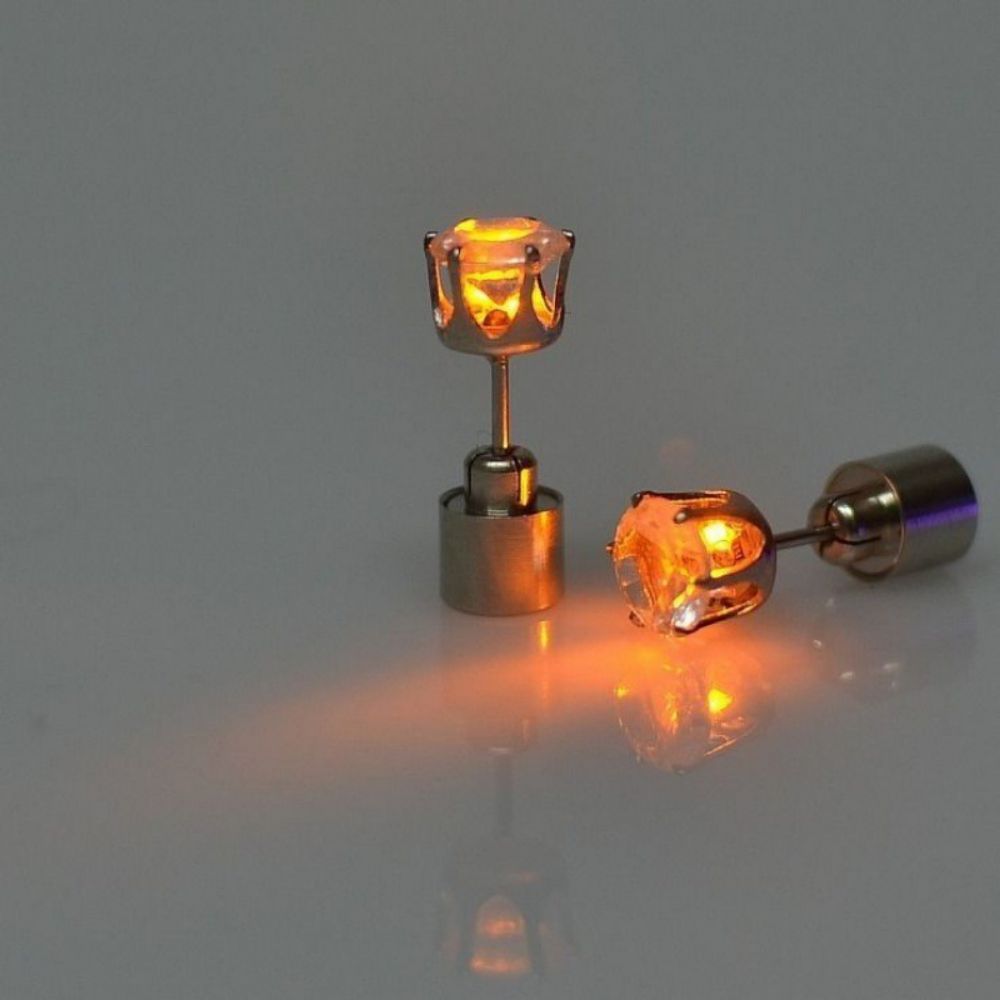 LED Colorful Luminous Earrings Flashing Light up Stud Accessories for Party - soufeelus