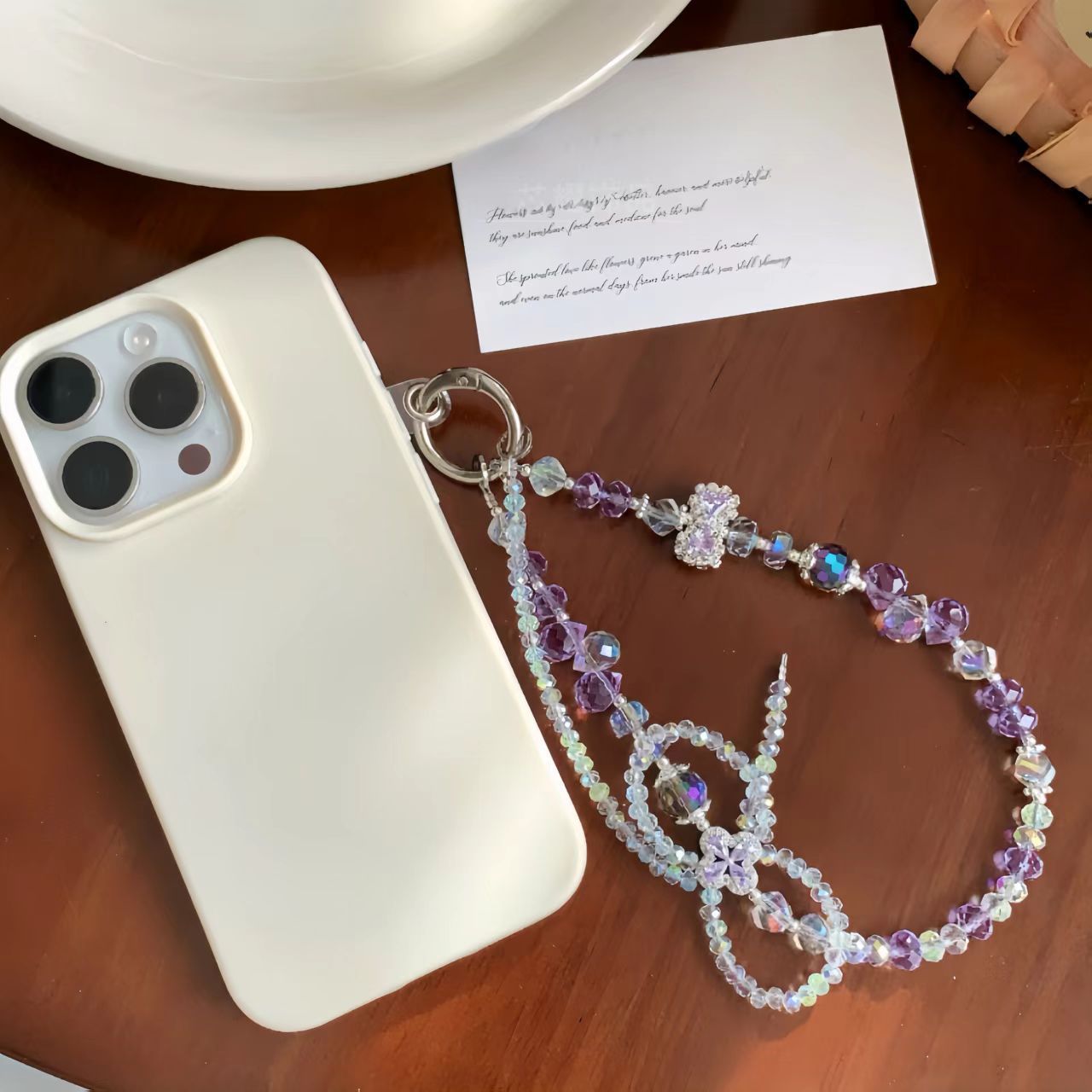 Sparkling Bow Keychain & Phone Chain – Detachable Rhinestone Charm for Keys, Purses, or Phones