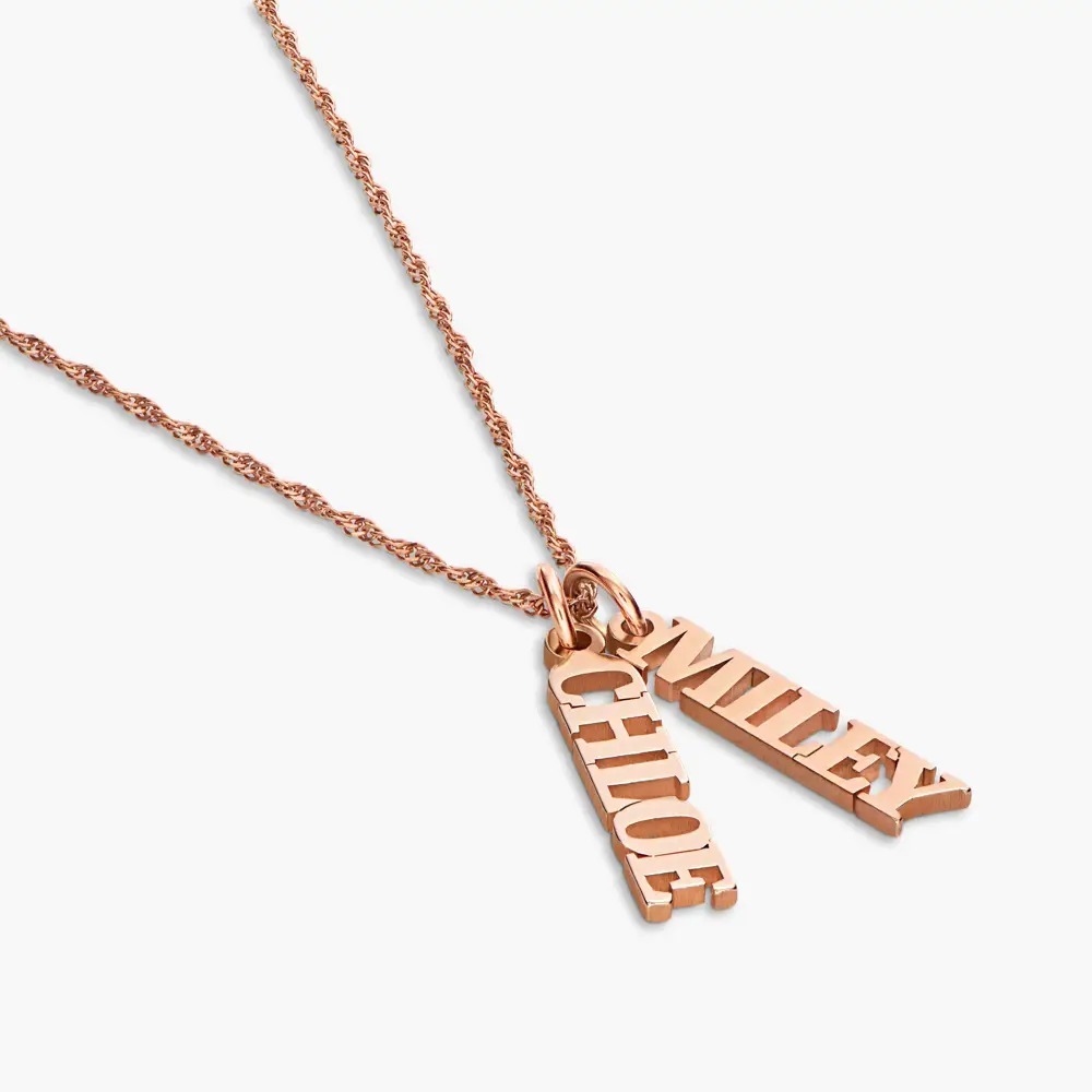 Custom Chain Name Necklace Multi-name Necklace Diamond Name Necklace Gift For Her