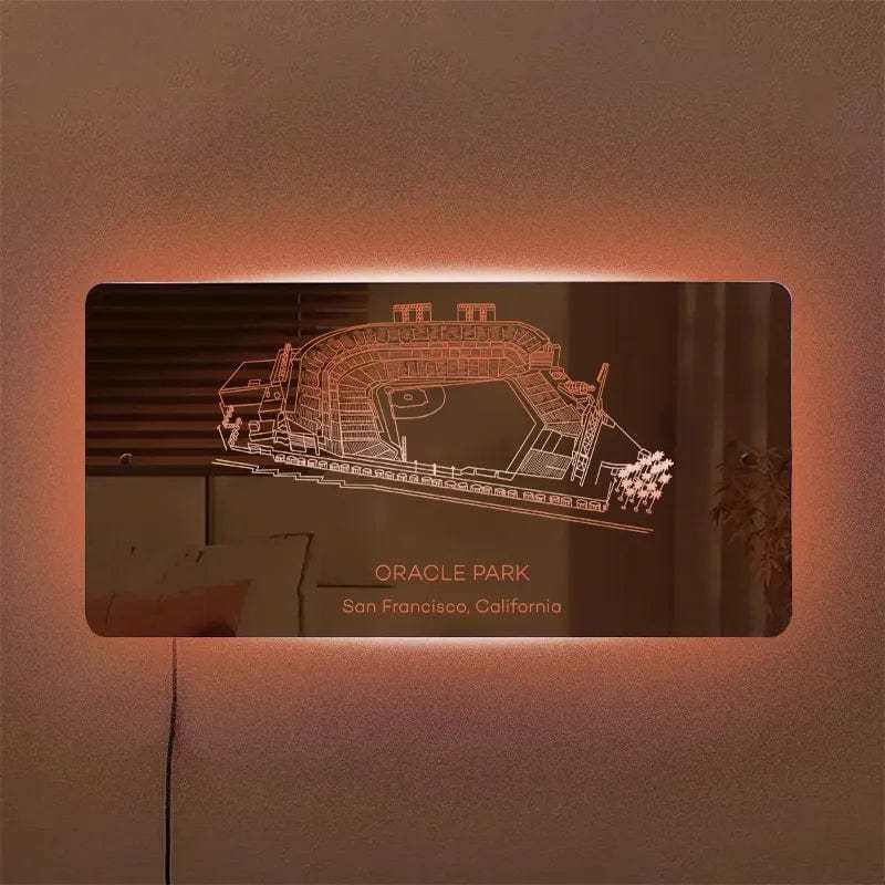 T-Mobile Park Mirror Light Custom Team Slogan Personalized Gift for Sport Lover - Giftlab
