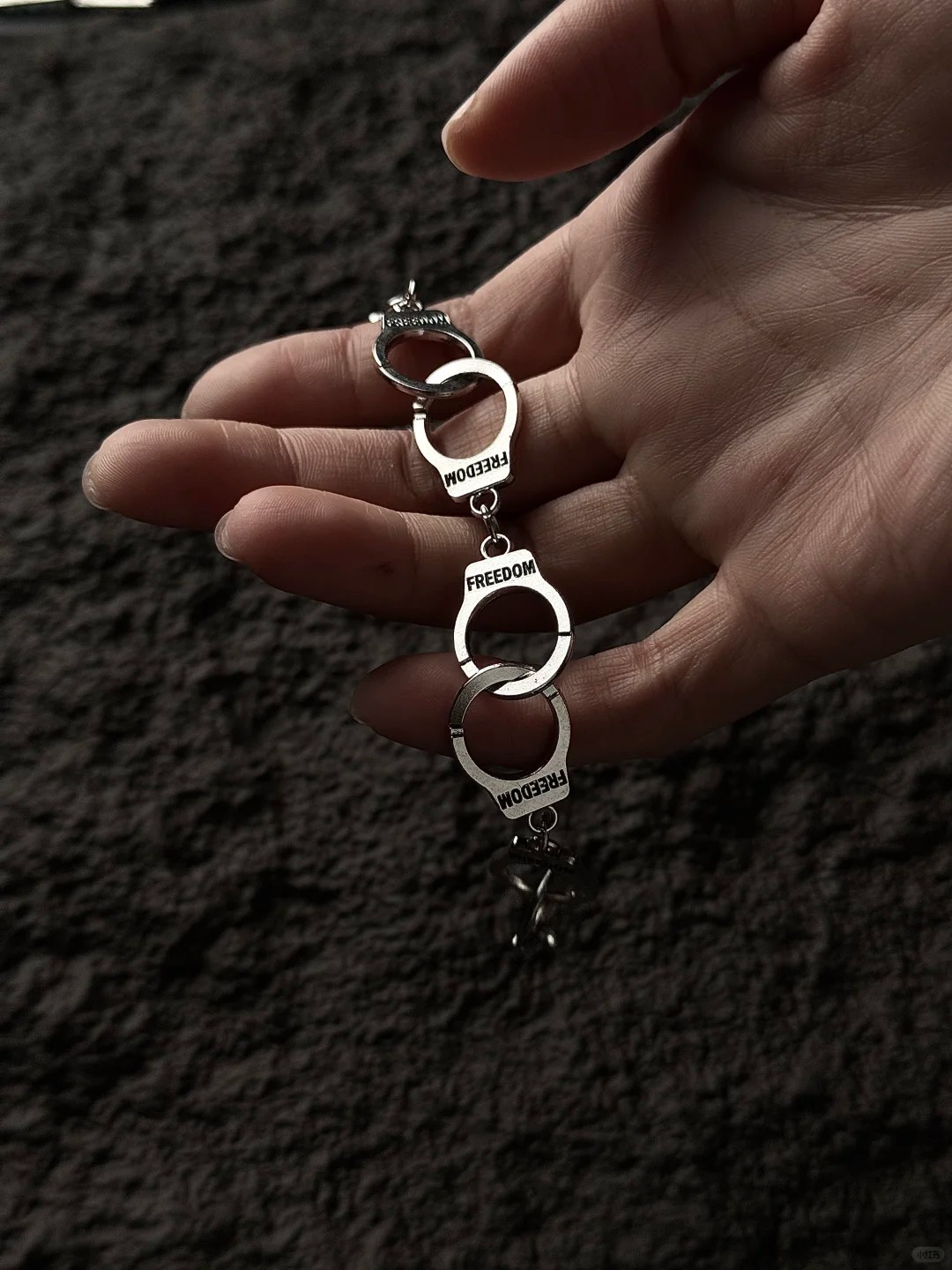 Paradox of Freedom Dual-Symbol Handcuff Bracelet