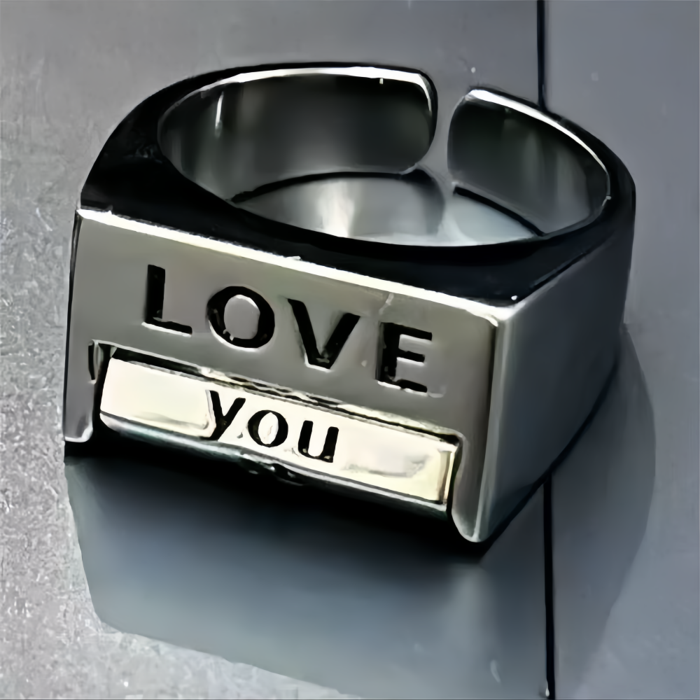 Love Everything Ring Rotatable Decompression Ring Fuck Everything Adju
