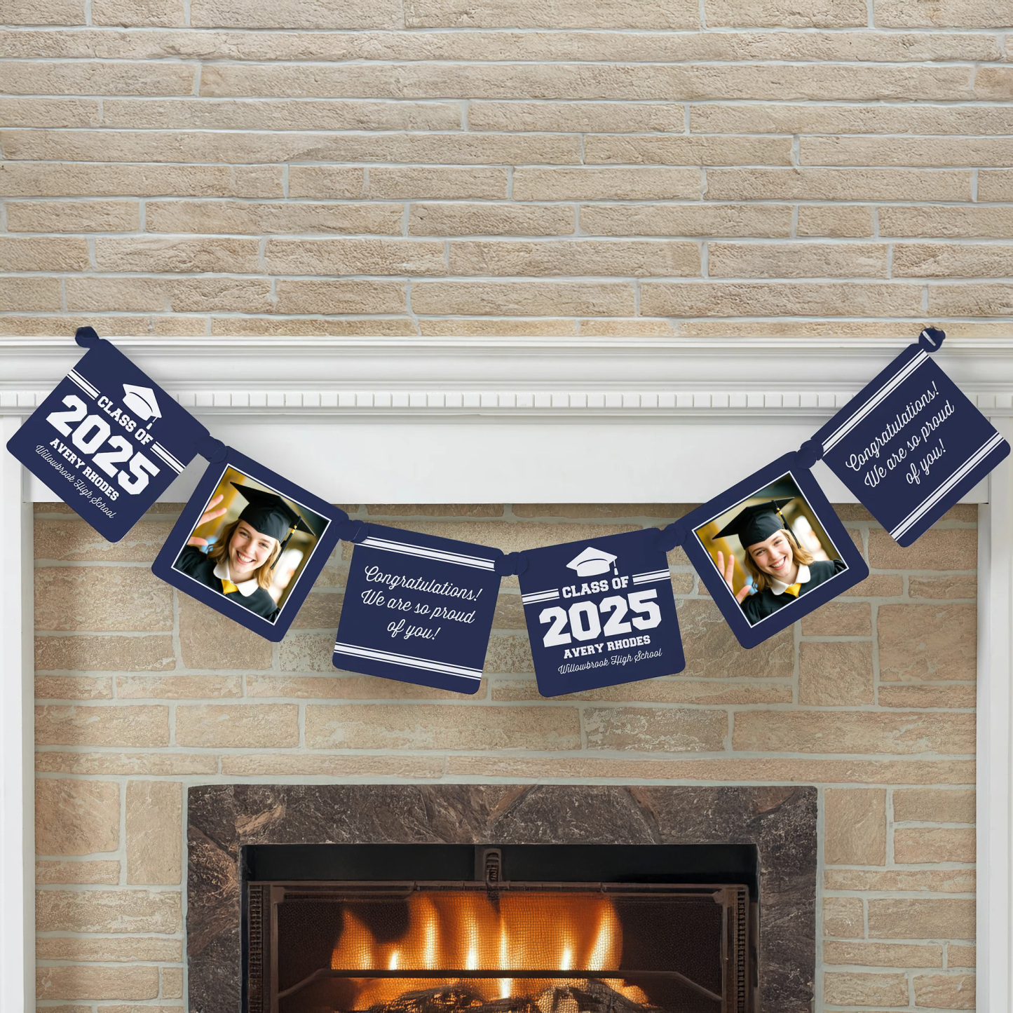 Personalized Graduation Photo Paper Banner Graduation Gift Ideas For Friends