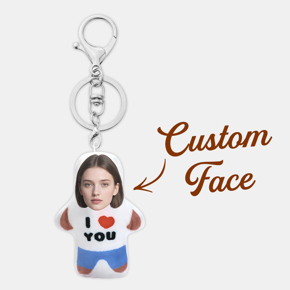 Custom MiniMe Pillow Bag Charm– With Bubble Pocket & Valentine’s Message Cute Gift for Loved Ones