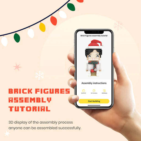 Custom Brick Figures Personalized Photo Brick Figures DIY Brick Figures Create Your Own Small Particle Block Toy - minebrickus