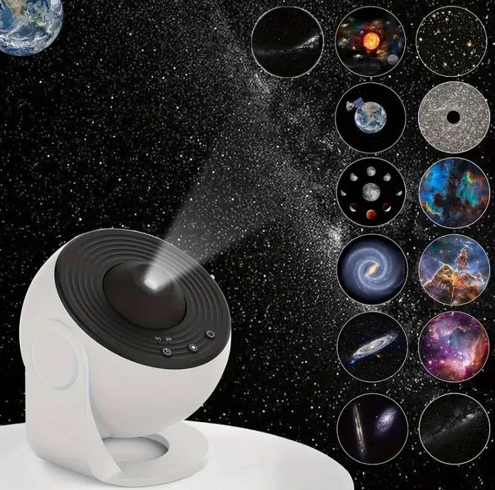 1pc Star Projector LED Lights For Bedroom Night Light, Planetarium Projector Night Light Projector, Include Replaceable 12 Discs