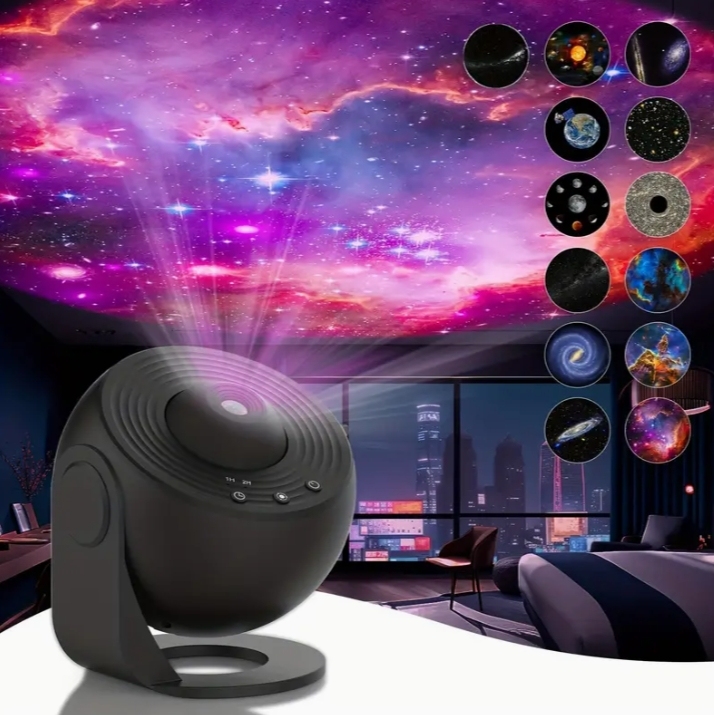 1pc Star Projector LED Lights For Bedroom Night Light, Planetarium Projector Night Light Projector, Include Replaceable 12 Discs