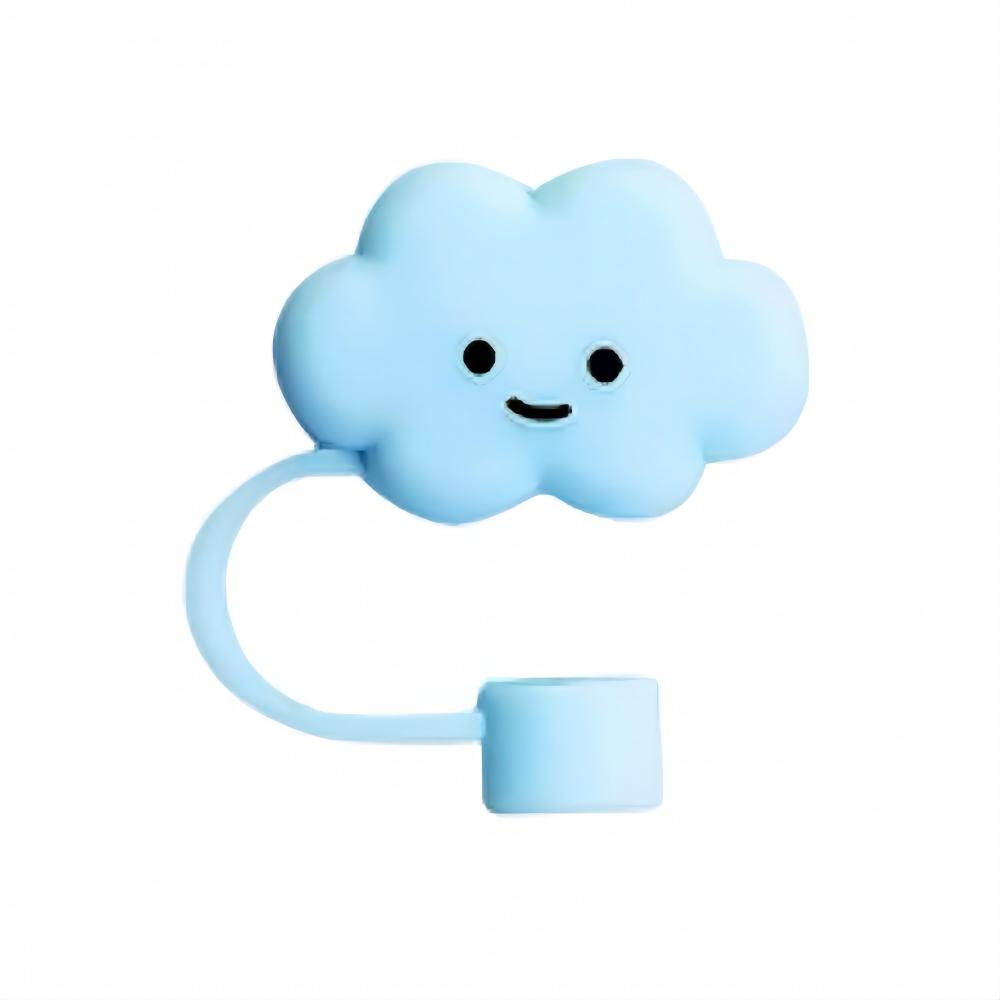 Blue Clouds Silicone Straw Protective Cover