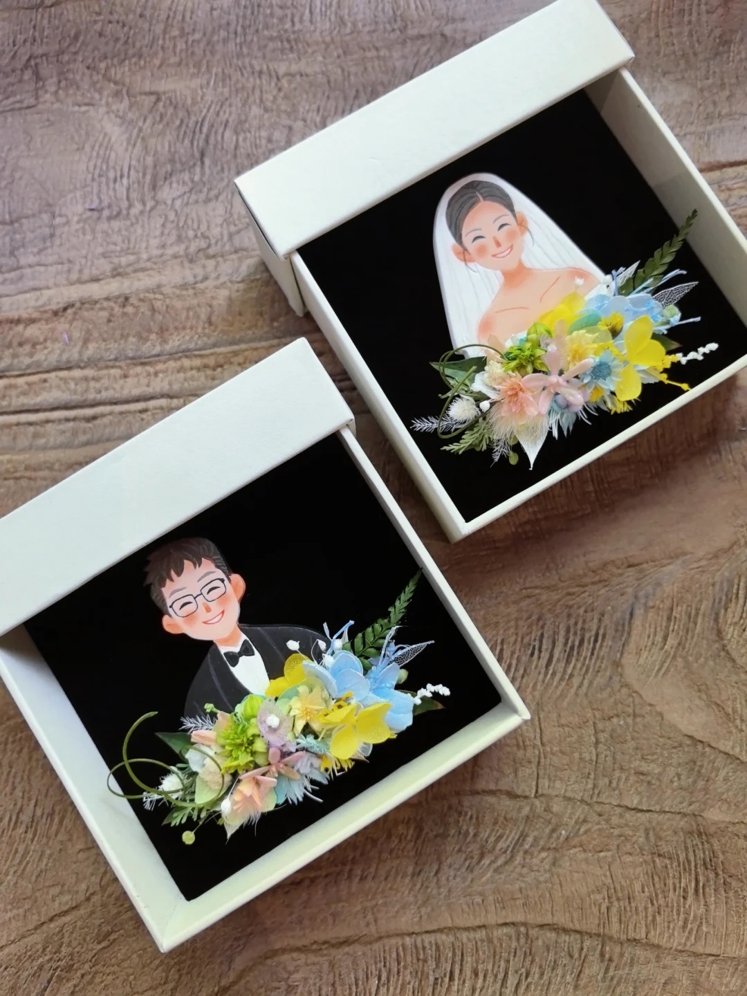 Customized Stone Clay Wedding Corsage Wedding Gift Souvenir Brooch