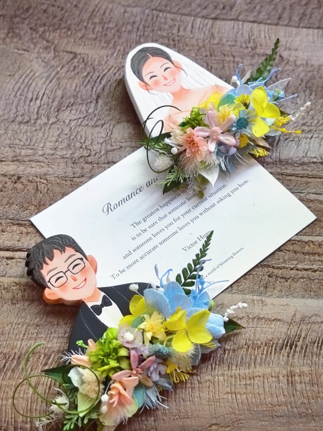 Customized Stone Clay Wedding Corsage Wedding Gift Souvenir Brooch