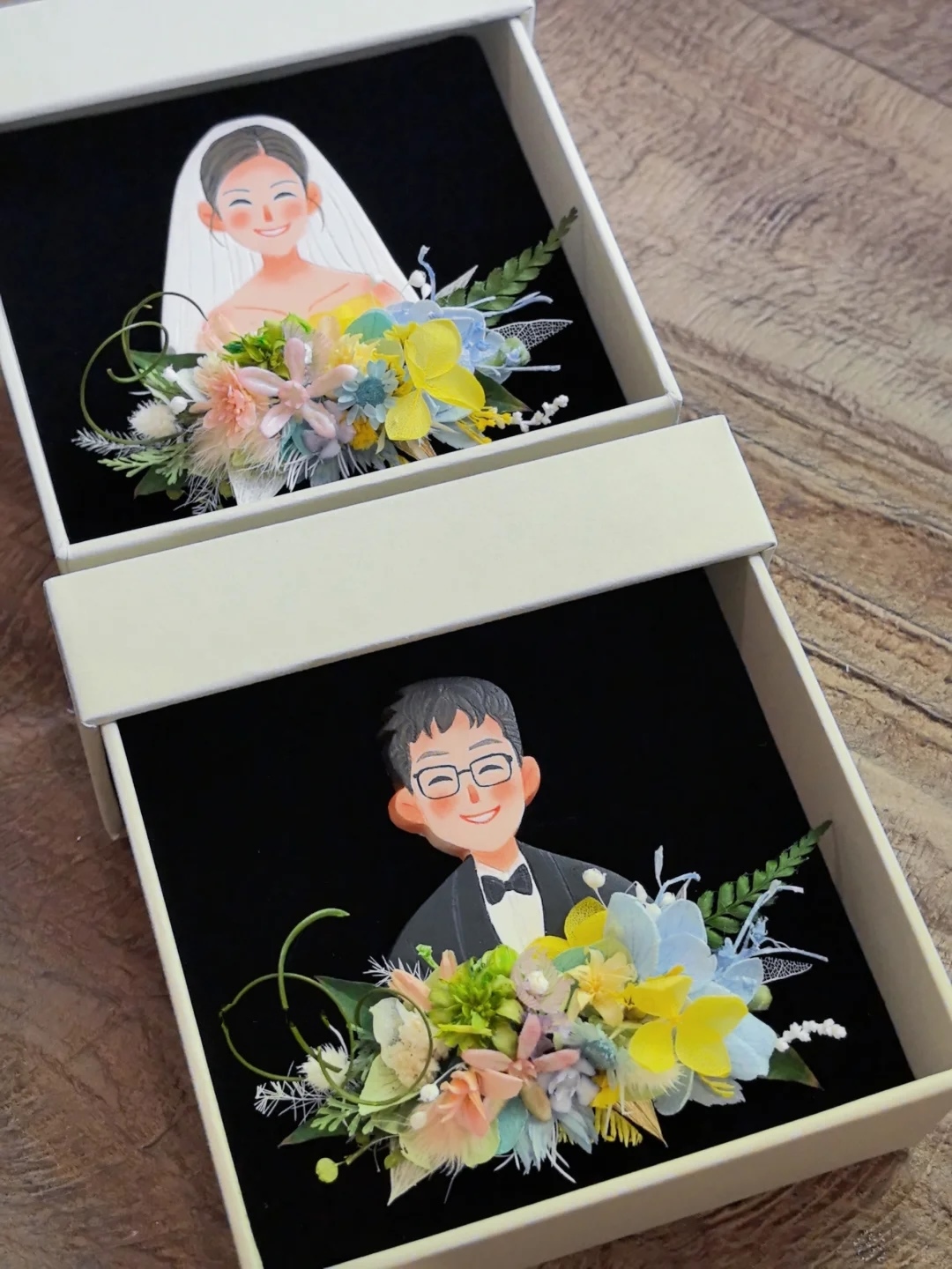 Customized Stone Clay Wedding Corsage Wedding Gift Souvenir Brooch