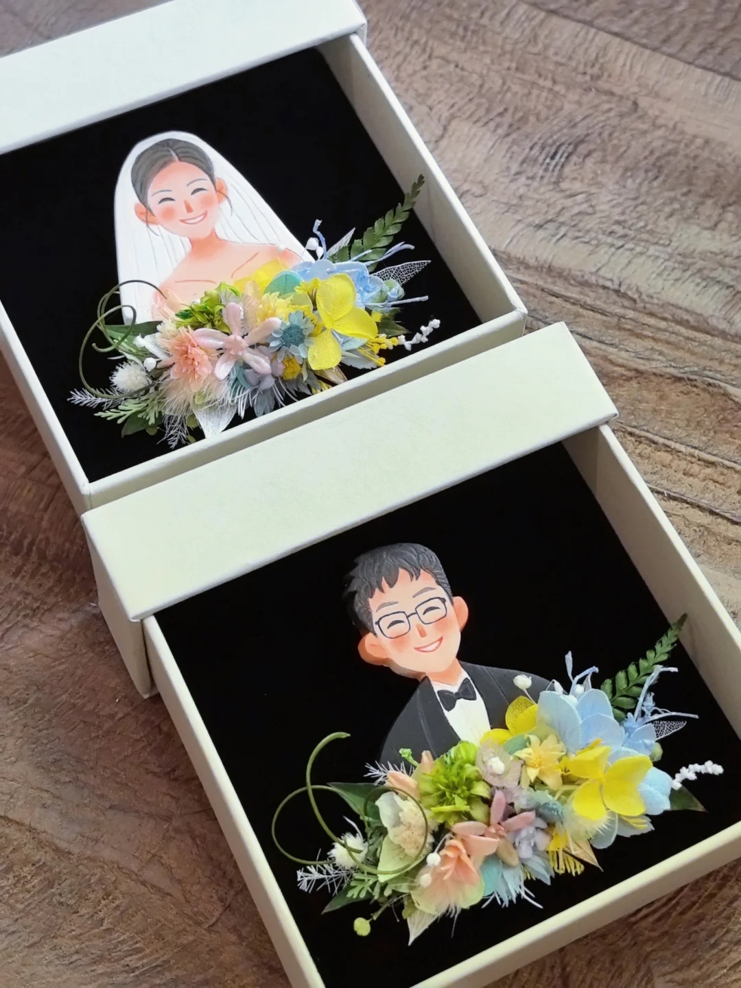 Customized Stone Clay Wedding Corsage Wedding Gift Souvenir Brooch