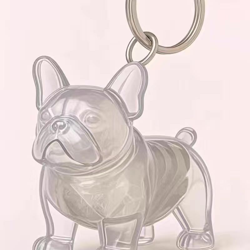 Dog Hair Collector Keychain Bag Charm Memorial Storage Box Sentimental Gift for Dog Lovers Perfect for Storing Pet Hair