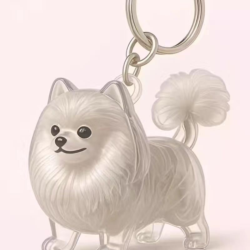 Dog Hair Collector Keychain Bag Charm Memorial Storage Box Sentimental Gift for Dog Lovers Perfect for Storing Pet Hair