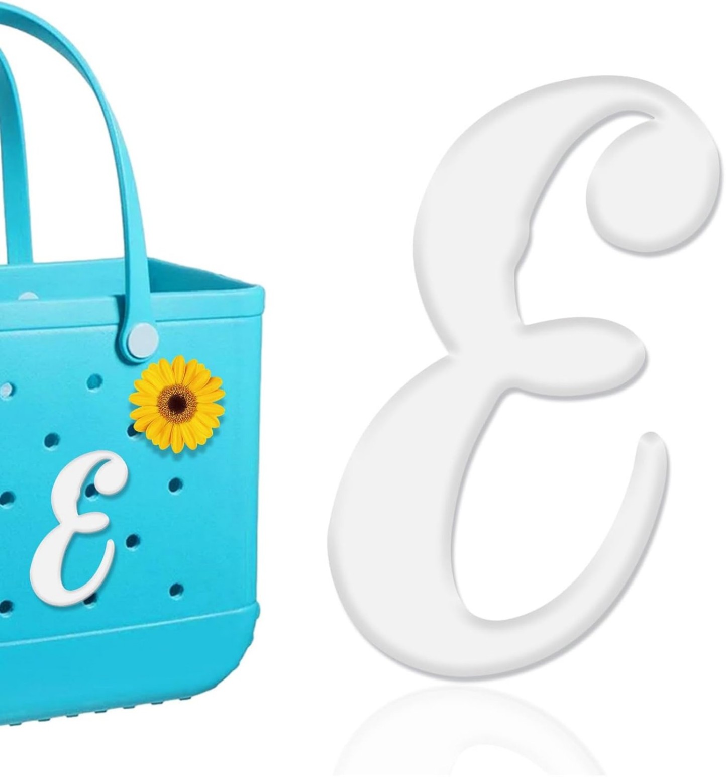 Mity rain Letter Charms for Bag,Alphabet Lettering Accessories Charms Compatible with Bag Original All Models, Insert Decorative Letter for Handbag Beach Tote Bag A