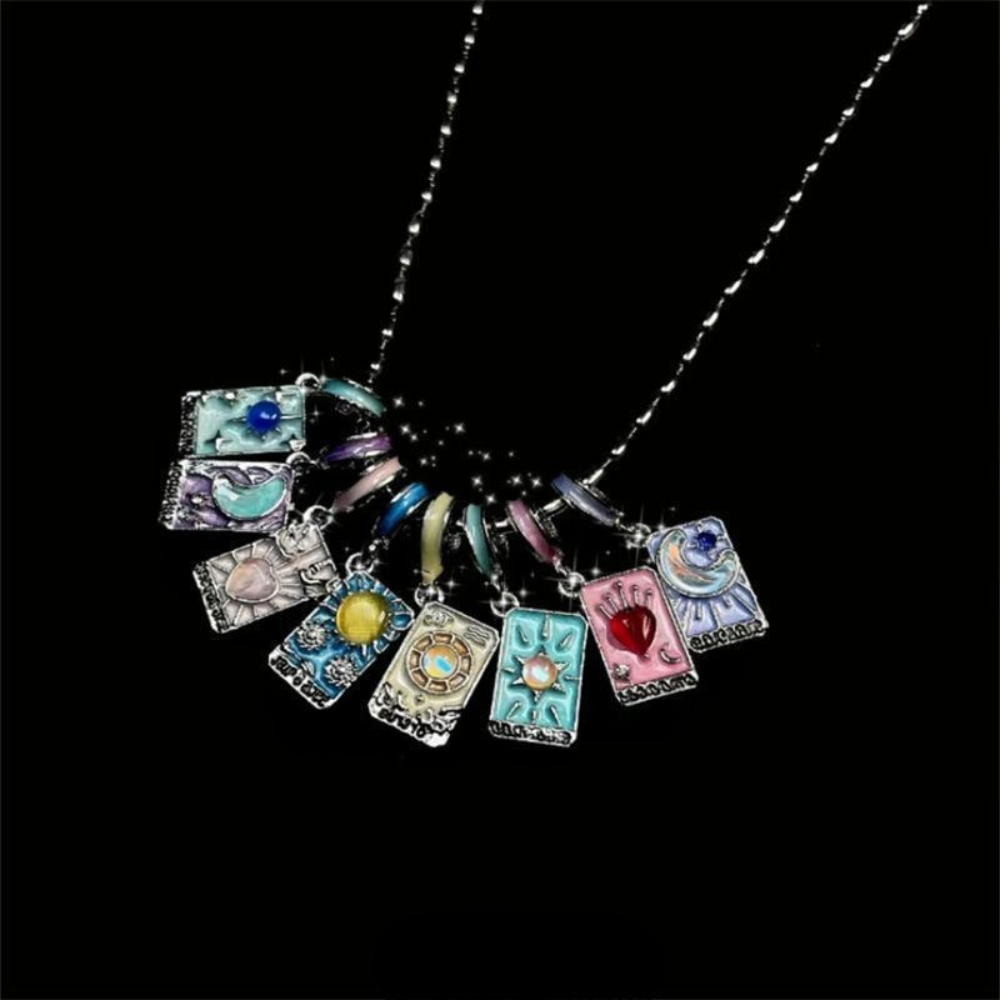Stellar Bloom Detachable Necklace Tarot Detachable Necklace for Her