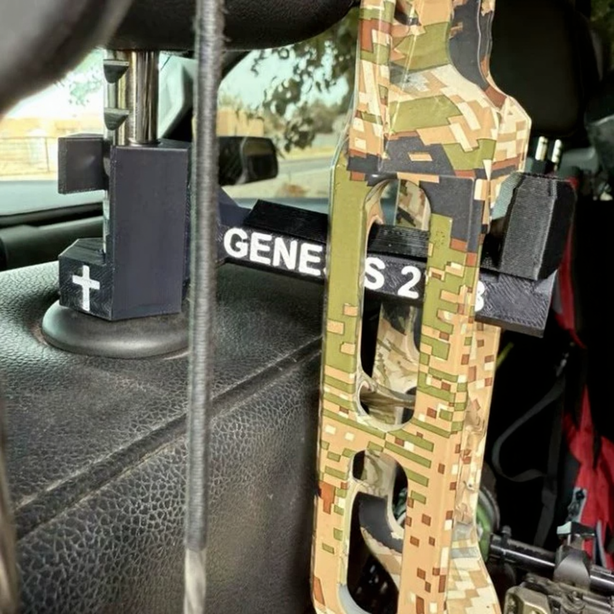 Bow Buddy For Truck Truck Bow And Arrow Companion Hook For Car Headrests