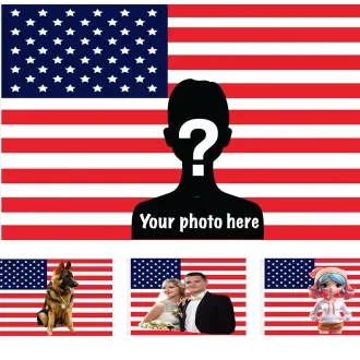 Custom Photo American Flag