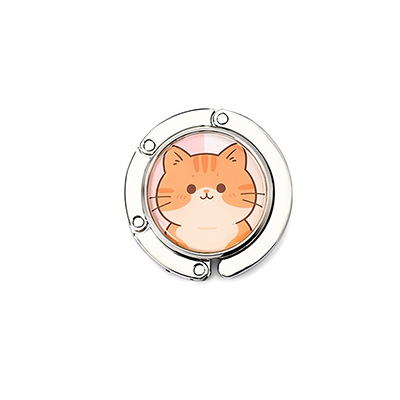 Custom Photo Purse Hook for Desk Folding Handbag Hanger Cute Pet Pattern Portable Table Bag Hanger Office & Student Desk Accessory detail